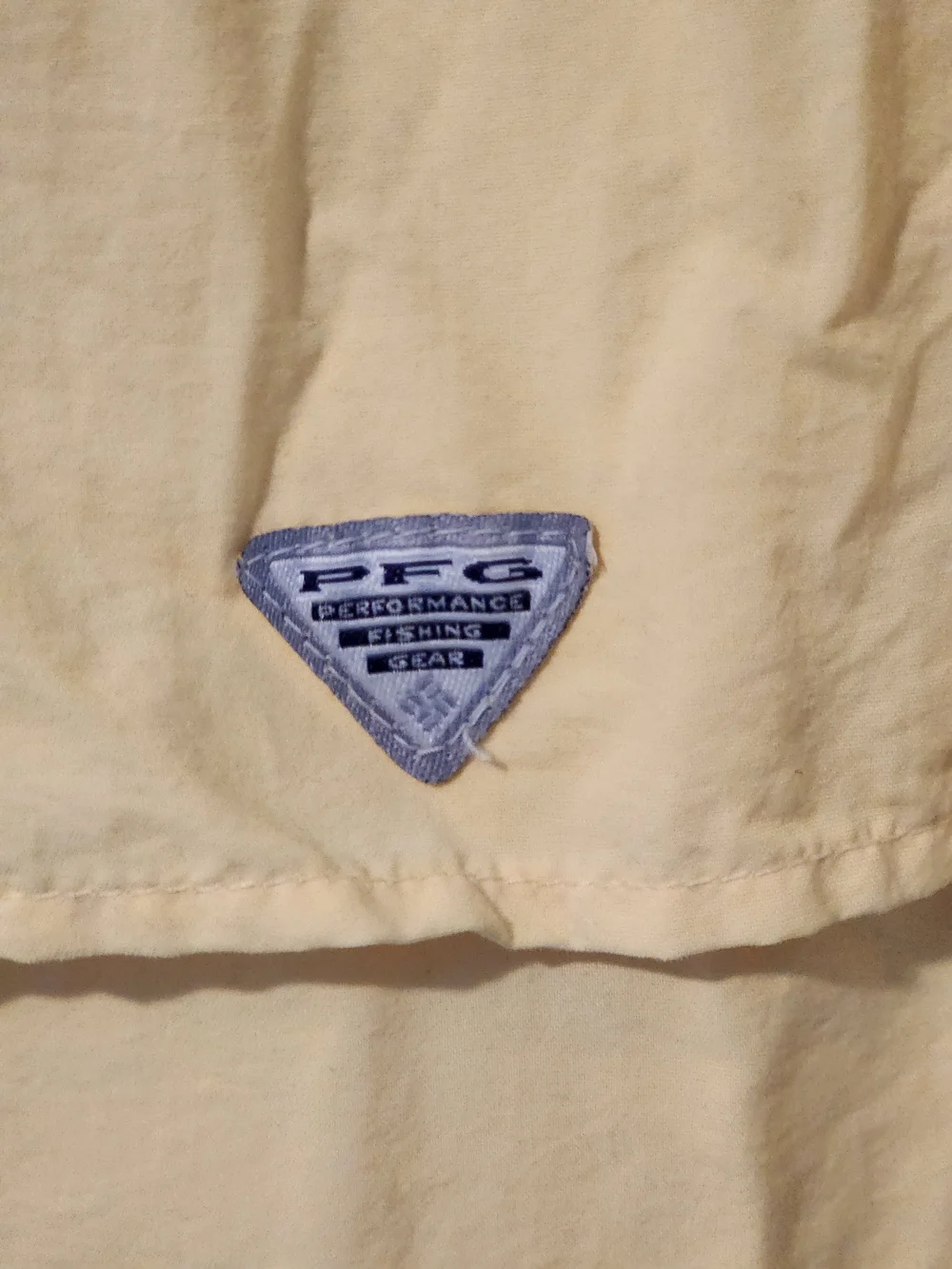 Columbia Yellow Button-Front PFG Outdoor/ Fishing Shirt Size Large - Picture 11 of 15